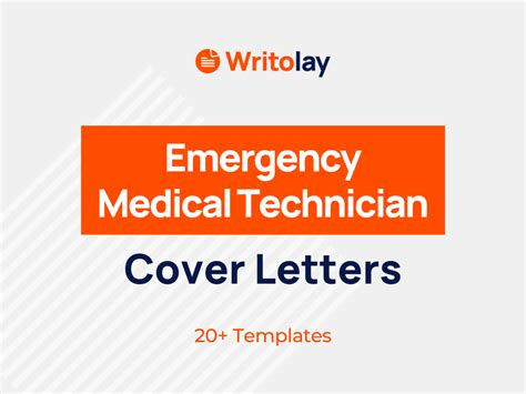 Emergency Medical Technician Cover Letter Emt 4 Templates Writolay