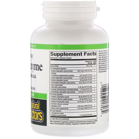 Comprar Natural Factors Multienzim Tico Alta Pot Ncia F Rmula