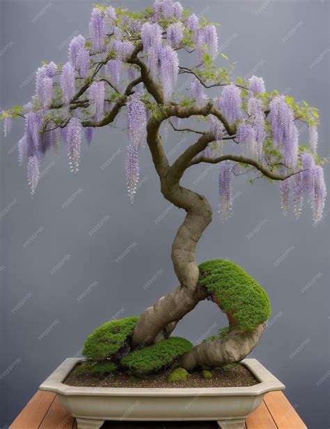 Premium AI Image | Wisteria bonsai