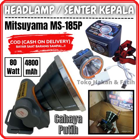 Jual Senter Kepala Selam Diving Watt Mitsuyama Ms P Super Terang