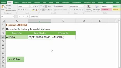 Funcion Ahora En Excel Cursosdeexcel