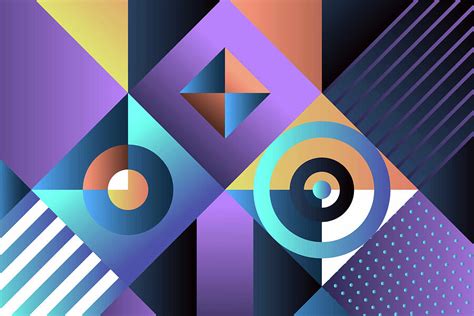 Geometric Abstract Design Digital Art By Sandi Oreilly Fine Art America