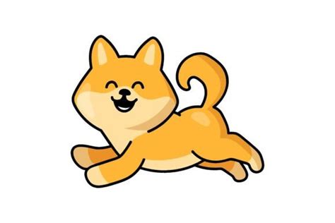 Kawaii Anime Dog Running Merrily Puppy Graphic By Pchvector