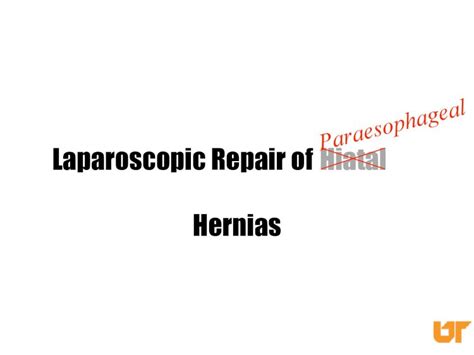 PDF Laparoscopic Repair Of Hiatal Hernias Conclusions