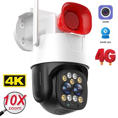 Ao Ar Livre AI Auto Tracking CCTV C Mera De Vigil Ncia 4G C Mera IP Png