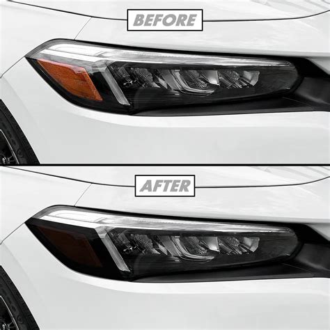 snapklikcom slickmod precut vinyl smoke tint    honda