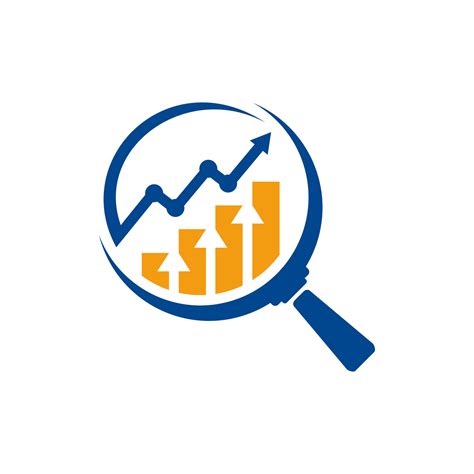 Data analytics logo design. growth arrow logo design for data finance ...