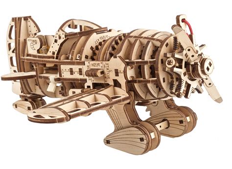 Samolot Mad Hornet UGEARS DREWNIANY MODEL MECHANICZNY 3D DO SKŁADANIA