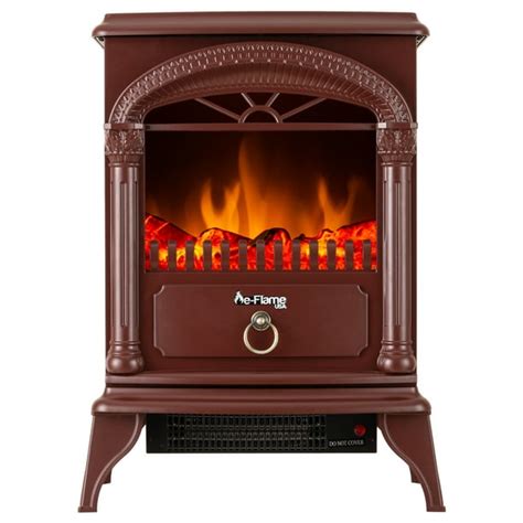 Hamilton Free Standing Electric Fireplace Stove By E Flame Usa Red