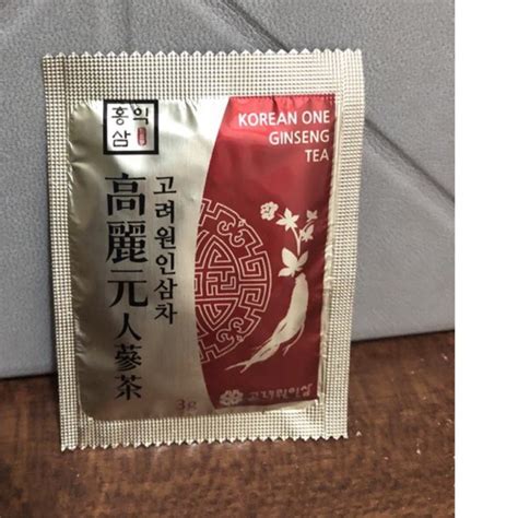 韓國高麗元人參顆粒茶 紅蔘隨身包沖泡飲品 即沖即飲每包3g 蝦皮購物