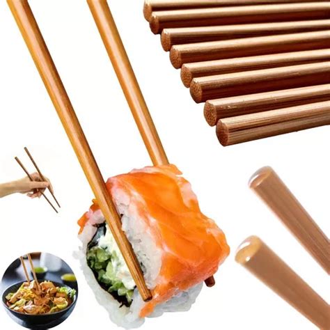 Palillos Chinos Casa Ambiente Jogo Hashi Bambu Pares Palito Comida