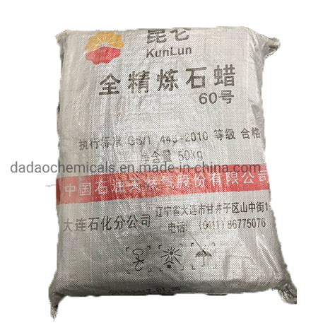 Kunlun Brand Fully Refined Semi Refined Paraffin Wax 48 50 58 60