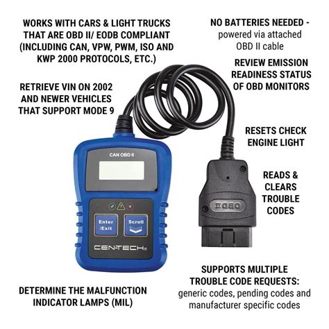 Cen Tech Obd Ii Code Reader Warehouse Sale Americanprime Br