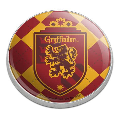 Harry Potter Gryffindor Plaid Sigil Golfing Premium Metal Golf Ball