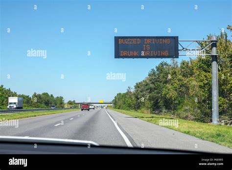 Fort Ft Lauderdale Floridaflorida Turnpike Toll Roadelectronic Message Board Signdrunk