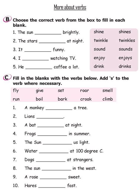 Grammar Worksheets For 2nd Grade