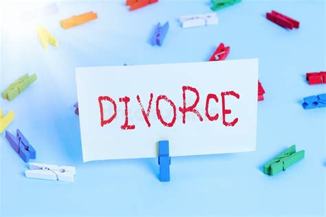 Conceptual Hand Writing Showing Divorce Business Photo Showcasing