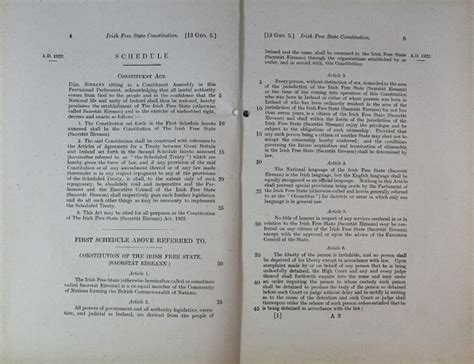 Anniversary of a new beginning: The Irish Free State Constitution Act ...