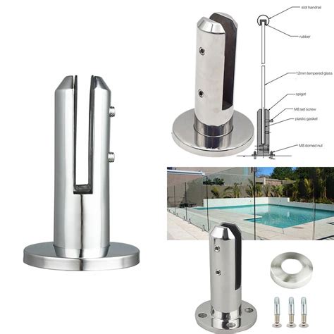 Pool & Accessories Fence Clamp Stainless Steel Spigots Tempered Glass ...