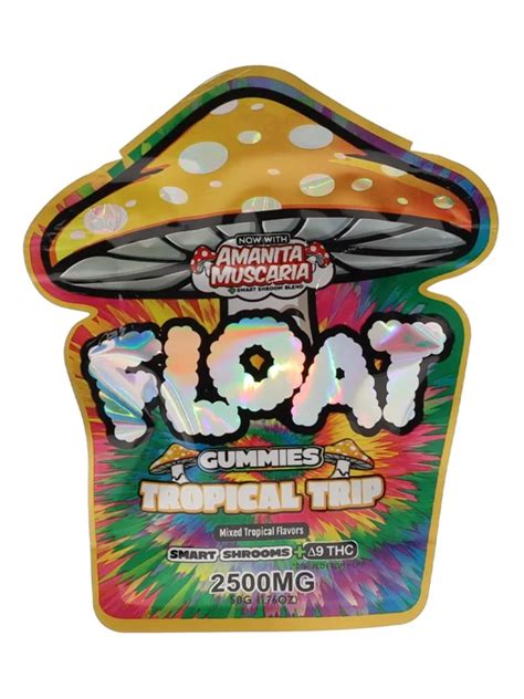 Tropical Trip Float Mushroom Gummies Delta 9 Thc 2500mg Trumush