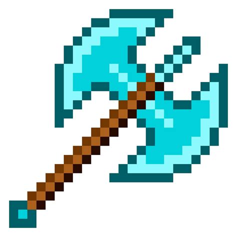 Diamond Axe Pixel Art