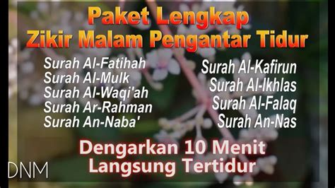 Subhanallah Merdunya Dzikir Doa Malam Pengantar Tidur Dzikir