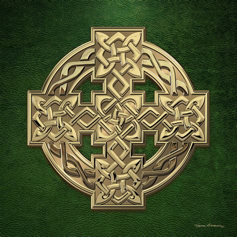 Celtic Knot Cross Background