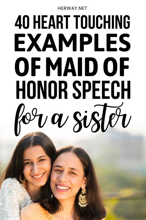 40 Heart Touching Examples Of Maid Of Honor Speech For A Sister Maid