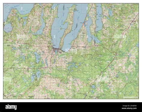 Traverse City Michigan Map 1983 1 100000 United States Of America