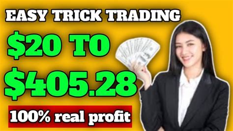 Easy Trick Trading 20 To 40528 100 Real Profit In Binary Option Best Binary Option