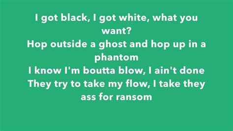 Lil Tecca - Ransom (lyrics) Chords - Chordify