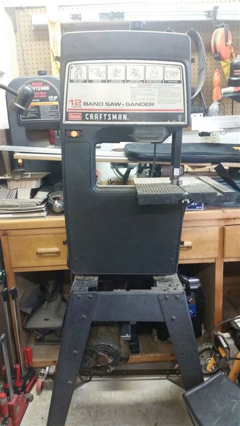 Vintage Sears Craftsman Inch Belt Driven Band Saw Sander For Sale