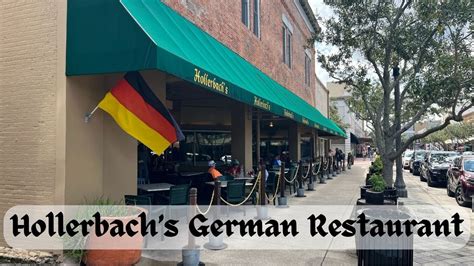 Eating At Hollerbach S German Restaurant In Downtown Sanford Florida