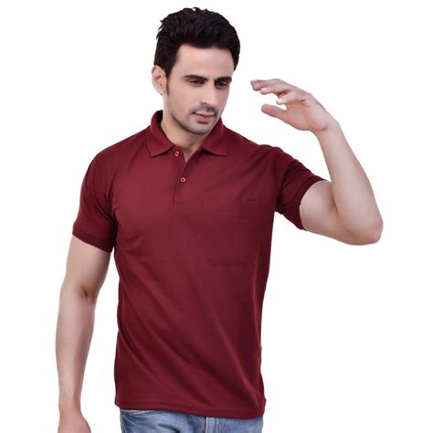 Plain Polo Neck Mens Sman Poly Cotton T Shirt At Rs 179piece In Ghaziabad Id 2851820728497