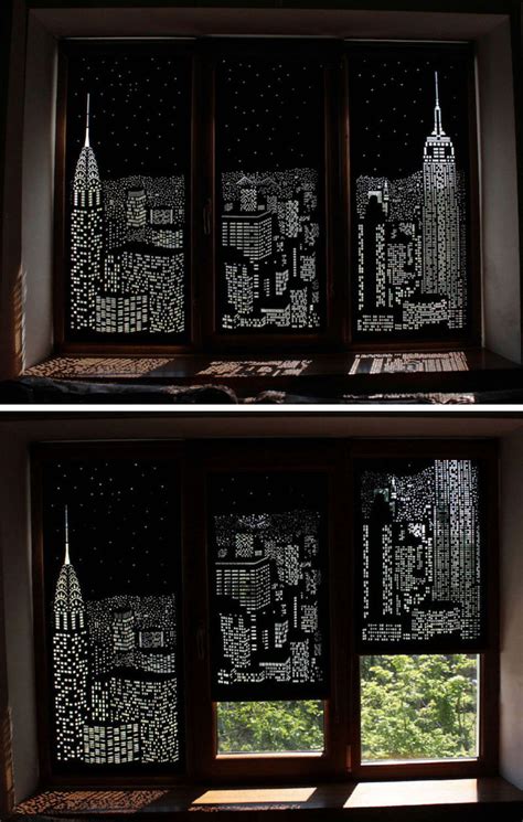 These Blackout Blinds Provide A City View When Closed