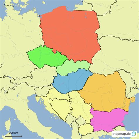 Stepmap Osteuropa Landkarte F R Deutschland