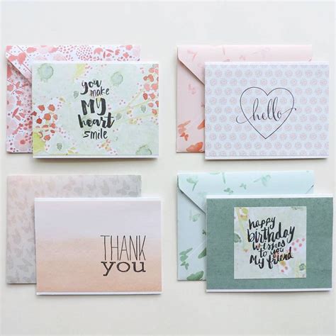 Thank You Greeting Cards Set