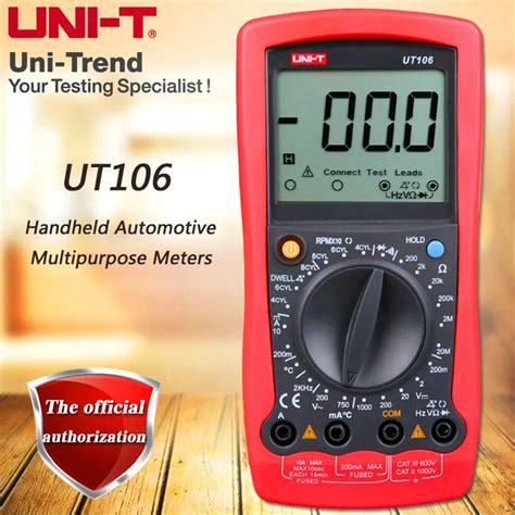 Uni T Ut Handheld Manual Range Automotive Multimeter Multi Purpose