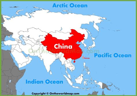 Asia, China mapa - China, asia mapa (Leste de Asia - Asia)