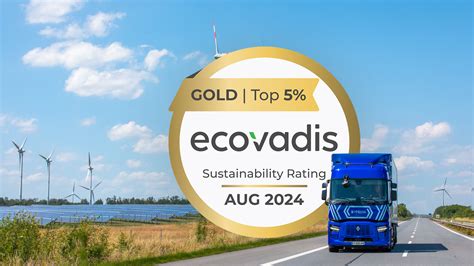 Renault Trucks obtient la certification Ecovadis Gold pour la 6e année