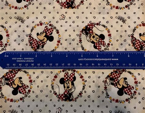 Minnie Mouse Polka Dot Fabric By The Fat Quarter And Half Yard Etsy