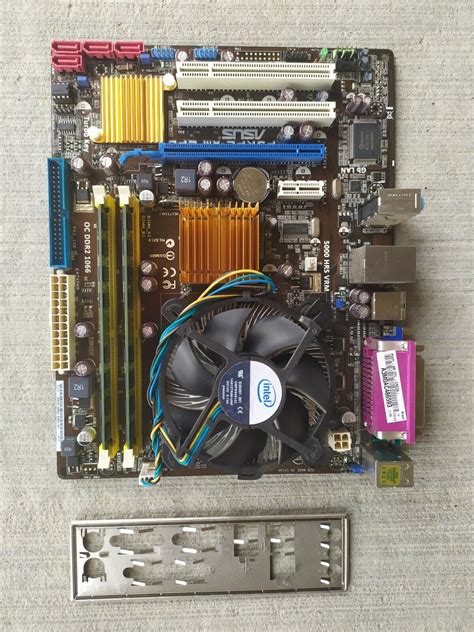 Asus P Kpl Am Epu Rev G Motherboard With Rams I O Shield Included