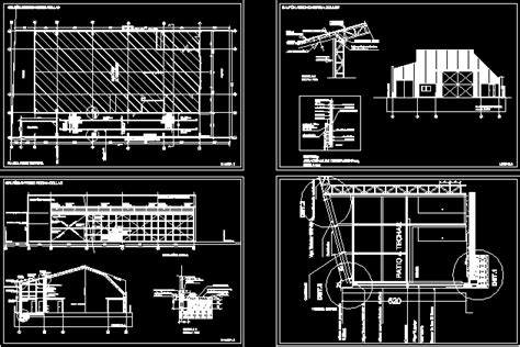 Steel Structure Warehouse Dwg Detail For Autocad • Designs Cad