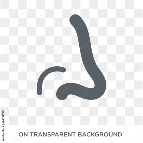 nose side view icon trendy flat vector nose side view icon