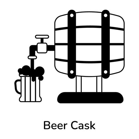 Trendy Beer Cask 39215327 Vector Art At Vecteezy