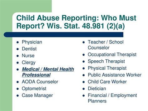 Ppt Mandated Abuse Reporting For Children And Adults Powerpoint