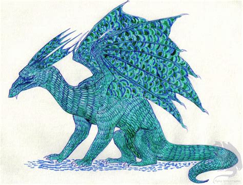 Emerald dragon by Flying-With-Dragons on DeviantArt