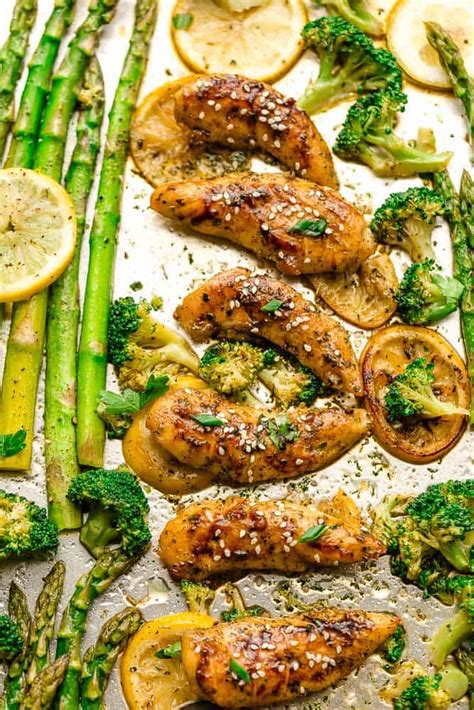 Sheet Pan Honey Lemon Chicken With Asparagus Life Made Sweeter