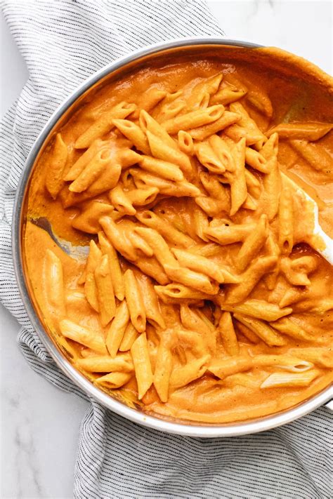 15 Minute Chickpea Pasta With Roasted Red Pepper Sauce A Simple Palate