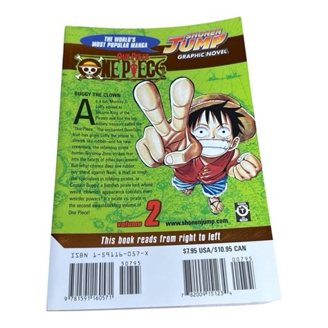 One Piece Volume 2 Buggy The Clown Shonen Jump English 2003 First
